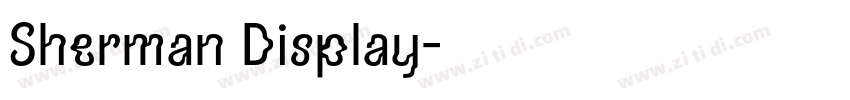 Sherman Display字体转换